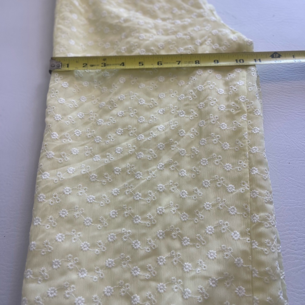 MAJORELLE Sylvan Yellow Floral Smocked Cropped Jumpsuit Size S - Picture 6 of 12